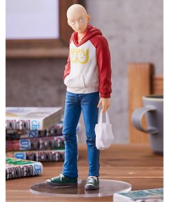 18cm POP UP PARADE One Punch Man Anime Figure One Punch Man Saitama OPPAI Hoodie Action 1 - One Punch Man Merch