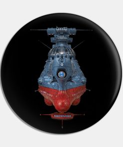 Star Blazers Ginga Battleship Yamato Distressed Pin Official Haikyuu Merch