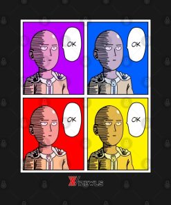 Saitama Ok Pop Art Hoodie Official Haikyuu Merch