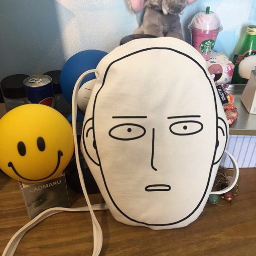 2021 Canvas Bags Shopping Eco Reusable Foldable Shoulder Bag Handbag Tote Bag Casual Shoulder Bags School 3 - One Punch Man Merch