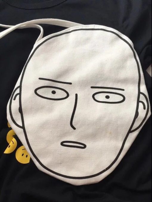 2021 Canvas Bags Shopping Eco Reusable Foldable Shoulder Bag Handbag Tote Bag Casual Shoulder Bags School 4 - One Punch Man Merch