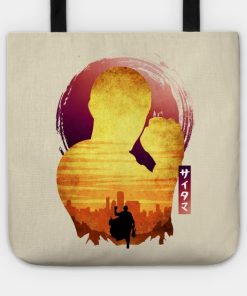 Minimalist Silhouette Saitama Tote Official Haikyuu Merch