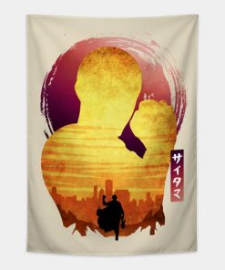 Minimalist Silhouette Saitama Tapestry Official Haikyuu Merch