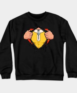 Real Hero Saitama Crewneck Sweatshirt Official Haikyuu Merch