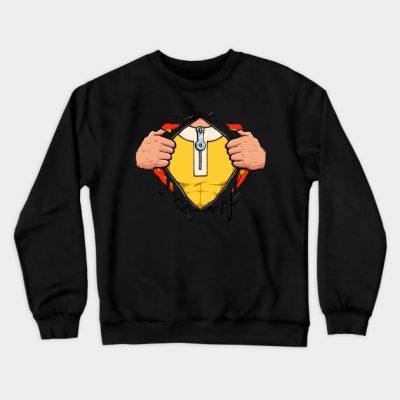 Real Hero Saitama Crewneck Sweatshirt Official Haikyuu Merch