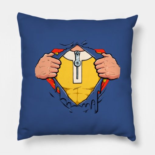 Real Hero Saitama Throw Pillow Official Haikyuu Merch