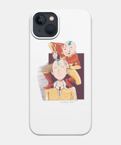 Funny Saitama One Punch Man Bald With Avatar Parod Phone Case Official Haikyuu Merch