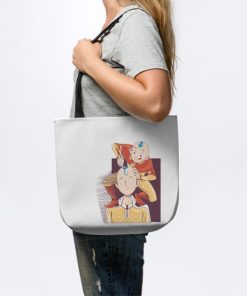 Funny Saitama One Punch Man Bald With Avatar Parod Tote Official Haikyuu Merch