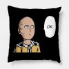 Ok Saitama Throw Pillow Official Haikyuu Merch