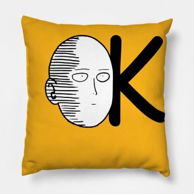 Ok Saitama Throw Pillow Official Haikyuu Merch