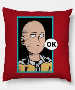 Saitama Throw Pillow Official Haikyuu Merch