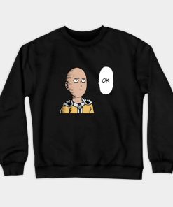 Saitama Ok Face Crewneck Sweatshirt Official Haikyuu Merch