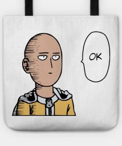 Saitama Ok Face Tote Official Haikyuu Merch