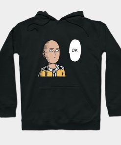 Saitama Ok Face Hoodie Official Haikyuu Merch