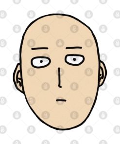 Minimalist Saitama Funny Face Phone Case Official Haikyuu Merch