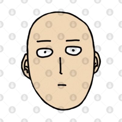 Minimalist Saitama Funny Face Phone Case Official Haikyuu Merch