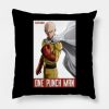 Opm Saitama Throw Pillow Official Haikyuu Merch