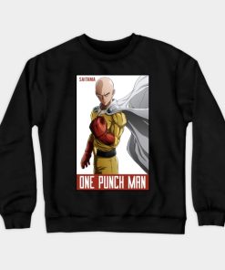 Opm Saitama Crewneck Sweatshirt Official Haikyuu Merch