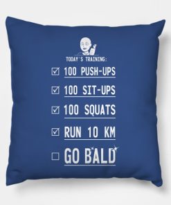 One Punch Training Throw Pillow Official Haikyuu Merch