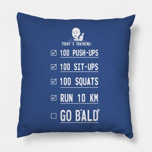 One Punch Training Throw Pillow Official Haikyuu Merch