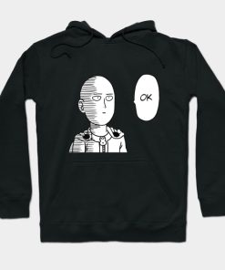 Saitam Ok Face Funny Hoodie Official Haikyuu Merch