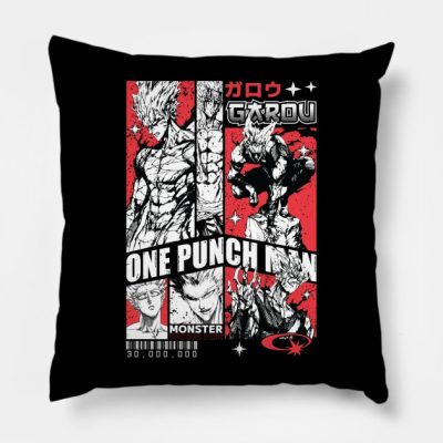 Opm Garou The Monster Throw Pillow Official Haikyuu Merch