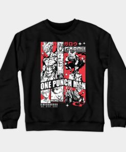 Opm Garou The Monster Crewneck Sweatshirt Official Haikyuu Merch