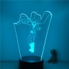 3D Nightlight Anime One Punch Man Saitama Figure 7 Colors Touch Optical Illusion Table Lamp Gift - One Punch Man Merch