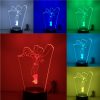 3D Nightlight Anime One Punch Man Saitama Figure 7 Colors Touch Optical Illusion Table Lamp Gift 2 - One Punch Man Merch