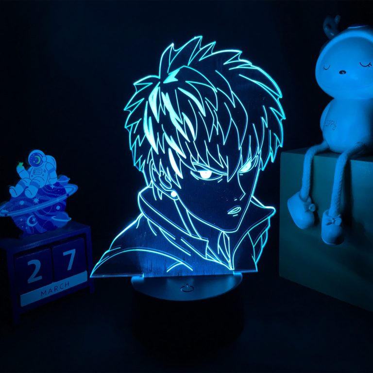 3d Anime Lamp One Punch Man Nightlight for Bedroom Decor Garou Figure Kids Child Birthday Gift 1 - One Punch Man Merch