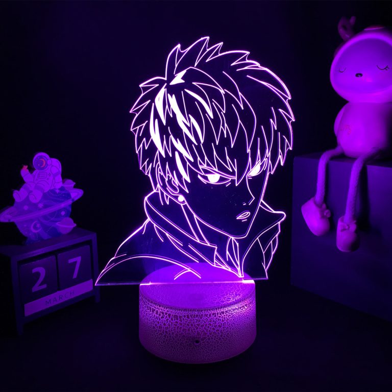 3d Anime Lamp One Punch Man Nightlight for Bedroom Decor Garou Figure Kids Child Birthday Gift 2 - One Punch Man Merch