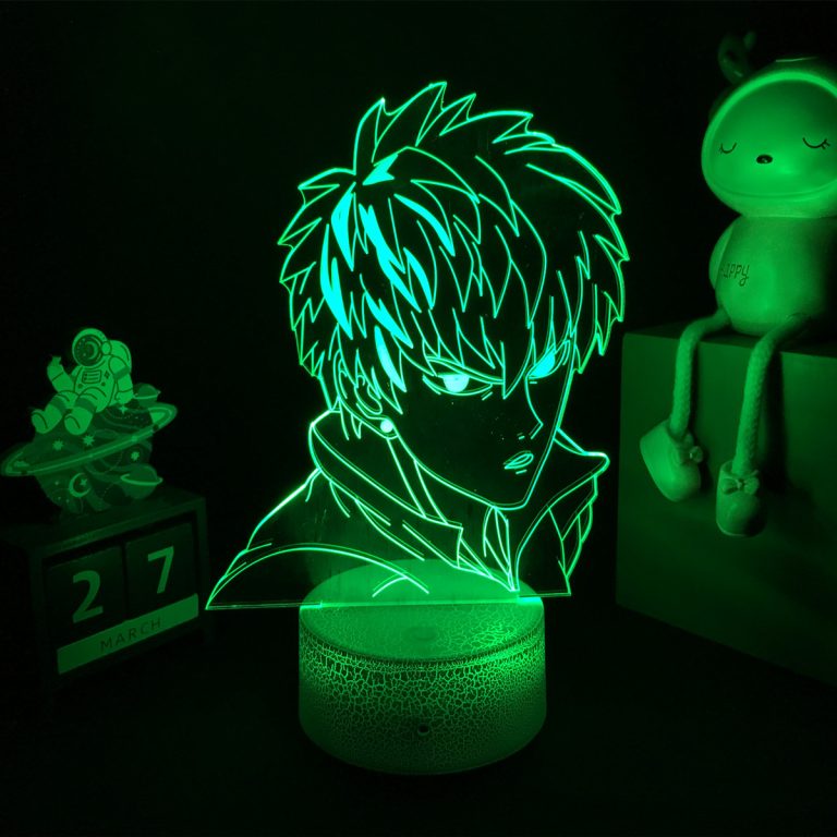 3d Anime Lamp One Punch Man Nightlight for Bedroom Decor Garou Figure Kids Child Birthday Gift - One Punch Man Merch