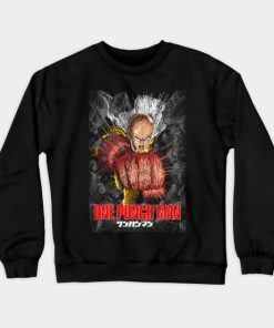 Saitama Crewneck Sweatshirt Official Haikyuu Merch