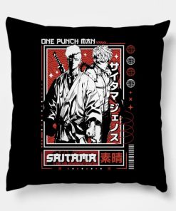 Opm The Master Saitama Throw Pillow Official Haikyuu Merch