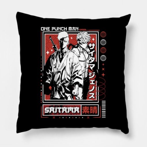 Opm The Master Saitama Throw Pillow Official Haikyuu Merch