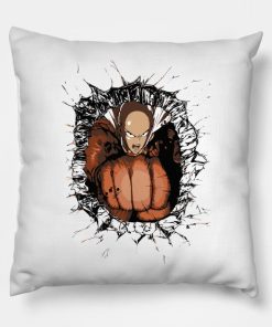 Saitama One Punch Man Throw Pillow Official Haikyuu Merch