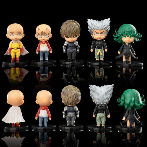 9 11CM One Punch Man Anime Figure 5PCS SET PVC Action Figurine Statue Collectible Model Doll 2 - One Punch Man Merch