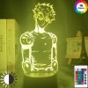 Acrylic Led Night Light Lamp Anime One Punch Man Genos Figure Desk 3d Lamp for Kids - One Punch Man Merch