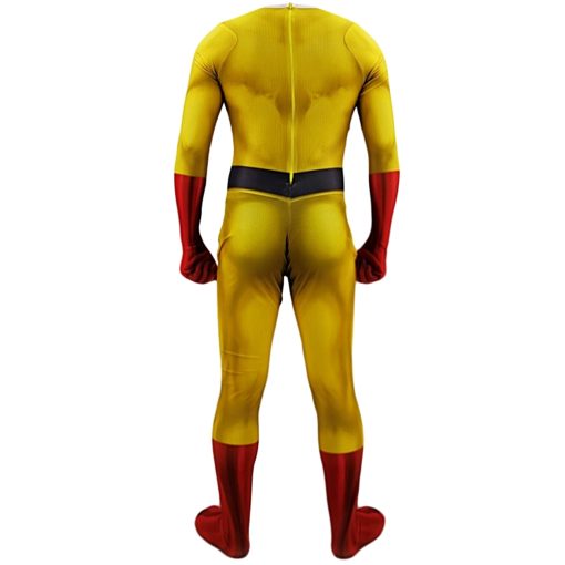 Anime ONE PUNCH MAN Costume Saitama Cosplay Male Men Boys Halloween Jumpsuit Outfits with Cloak Cape 5 - One Punch Man Merch