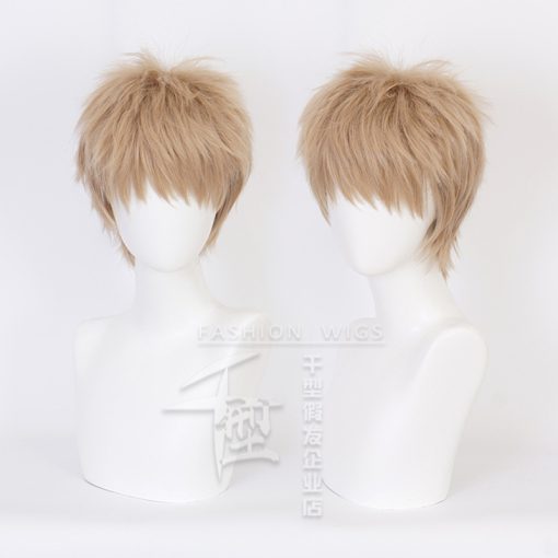 Anime ONE PUNCH MAN Genos Cosplay Wig Short Synthetic Hair Halloween Party Heat Resistant Wigs Wig 2 - One Punch Man Merch