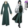 Anime One Punch Man Cosplay Fubuki Costumes Wanpanman Adult Halloween Carnival Party Green Dress Girls Dress 1 - One Punch Man Merch