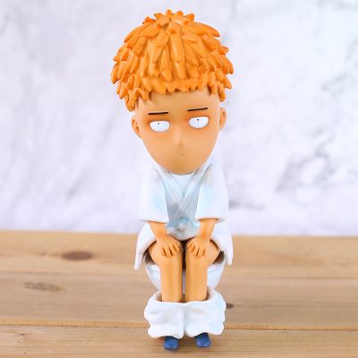 Anime One Punch Man Saitama Sensei Funny PVC Figure Brinquedo Collectible Model Toy - One Punch Man Merch