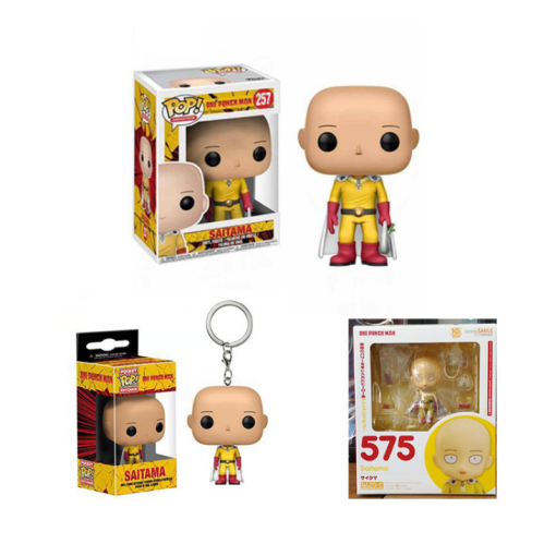 Anime One Punch Man figure Q Version Series Pops Saitama 10cm One Punch Man Action Figures 3 - One Punch Man Merch