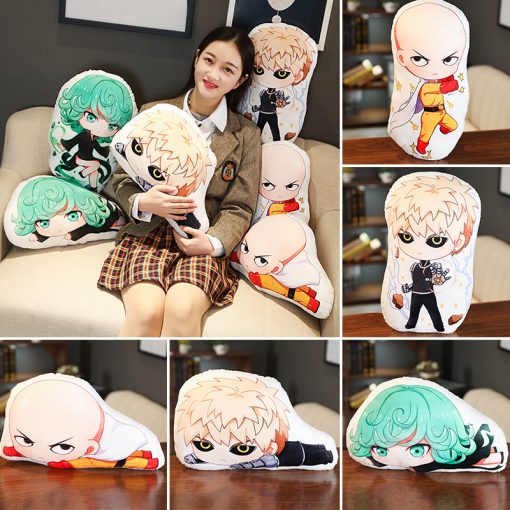 ELBCOS ONE PUNCH MAN Tatsumaki Genos Saitama Stuffed Doll Plush Toy Pillow 3 - One Punch Man Merch