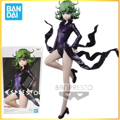 In stock Bandai original One Punch Man Tatsumaki PVC Action Figures 200mm BANPRESTO Figurine Model Toys - One Punch Man Merch