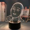 Led Night Light Anime One Punch Man for Kids Bedroom Decoration Nightlight Child Birthday Gift Room 3 - One Punch Man Merch