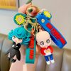 New Anime One Punch Man Keychain Cute Soft Rubber GENOS SAITAMA Tatsumaki Garou Car Keyring ONE 1 - One Punch Man Merch