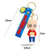 New Anime One Punch Man Keychain Cute Soft Rubber GENOS SAITAMA Tatsumaki Garou Car Keyring ONE 4 - One Punch Man Merch