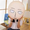 ONE PUNCH MAN Toys Saitama Plush Doll Pillow PUNCH MAN Funny Cushion Japanese Anime Peripheral Pillow 2 - One Punch Man Merch