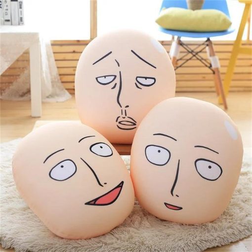 ONE PUNCH MAN Toys Saitama Plush Doll Pillow PUNCH MAN Funny Cushion Japanese Anime Peripheral Pillow - One Punch Man Merch